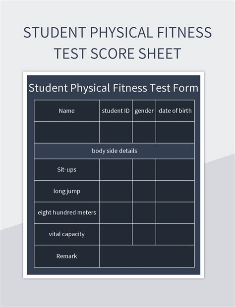 fitness and performance testing results